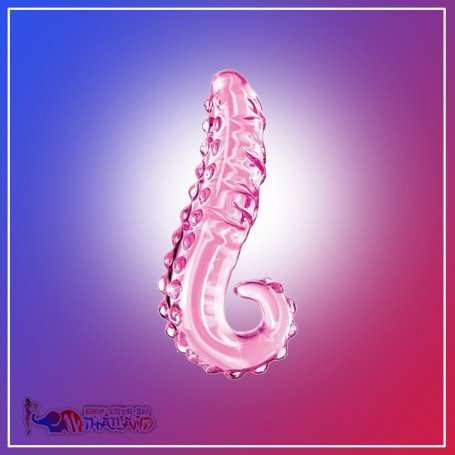 Kiss Of Tongue Crystal Glass Dildo Anal Toy GD 002